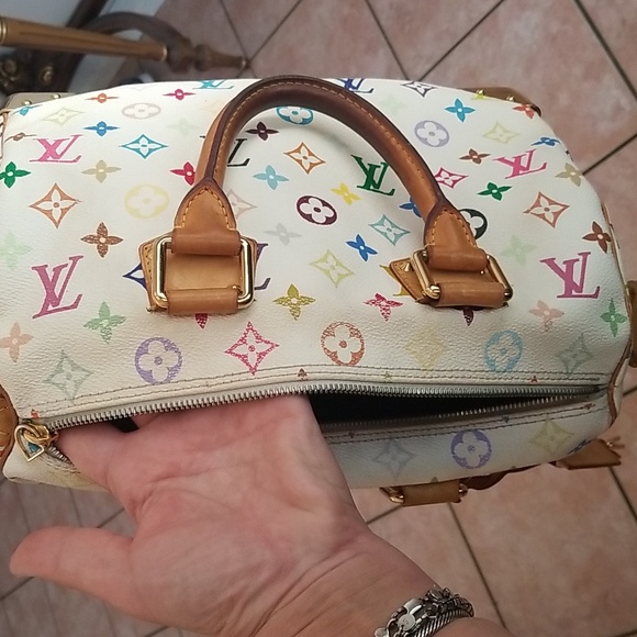 💟Louis Vuitton Takashi Murakami Speedy White/LIMITED EDITION💟 - Picture 13 of 14